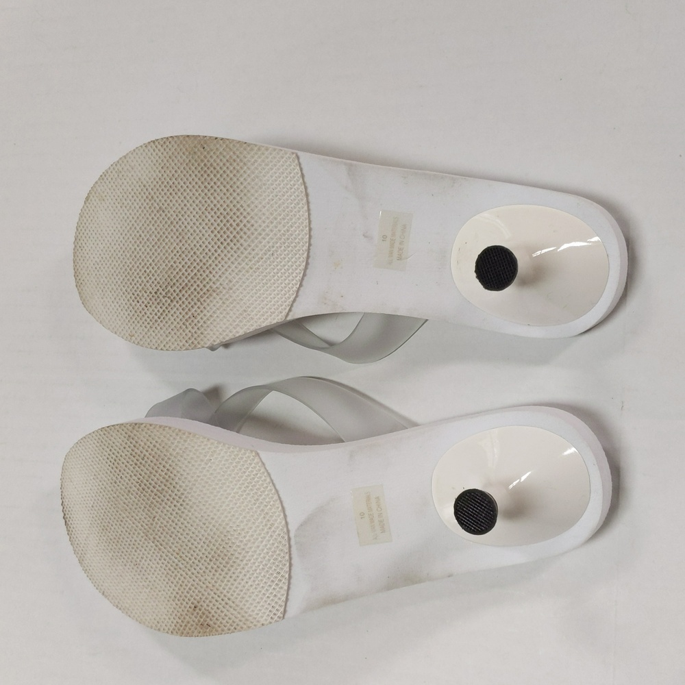 Candie's, white jelly like kitten heels. Sz 10 - Picture 5 of 7